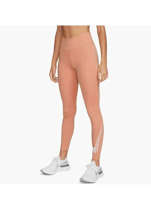 Лосіни жіночі Nike One Swoosh Run Peach (DM7767-824)