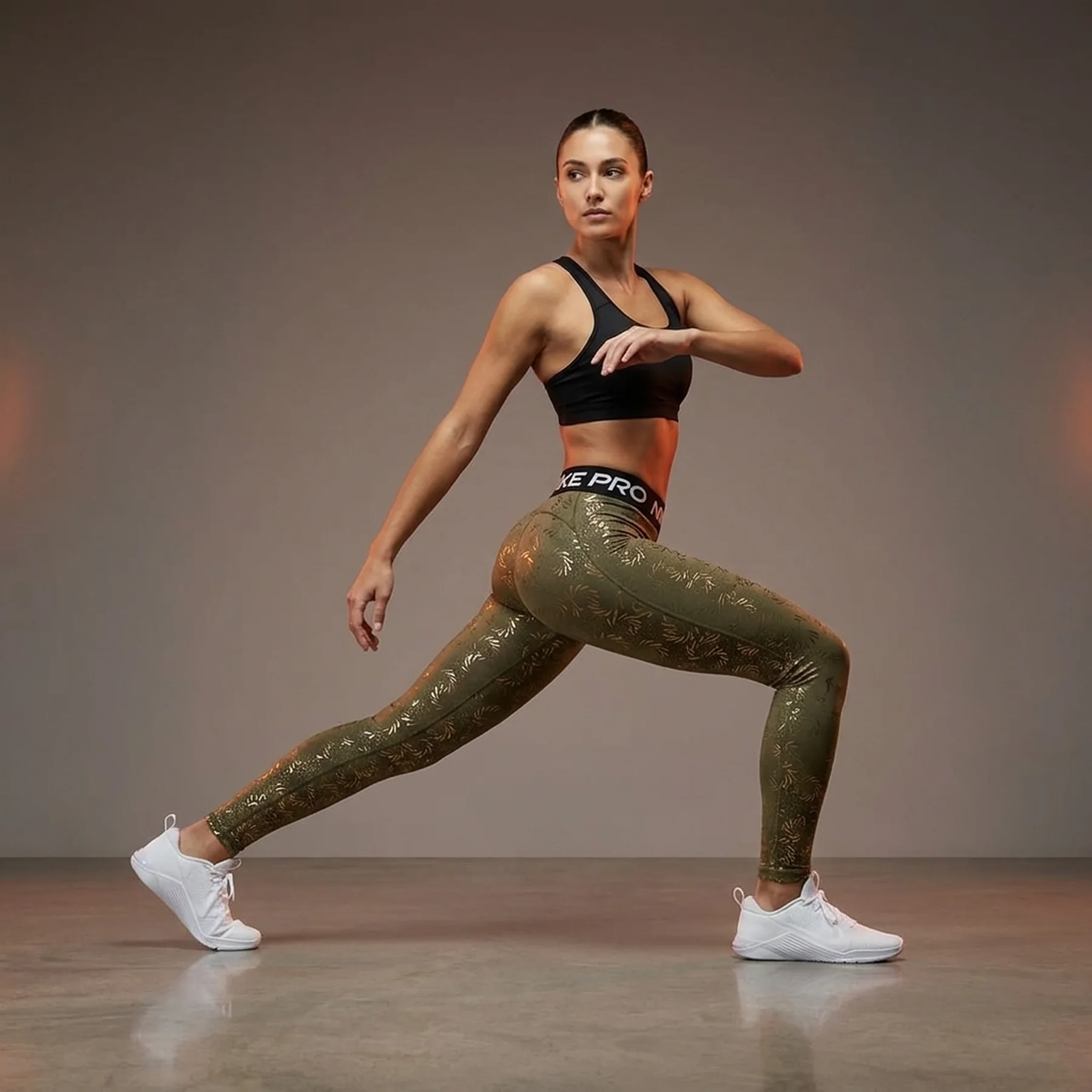 Лосіни жіночі Nike Pro Green Dq6228-222 (DQ6228-222)