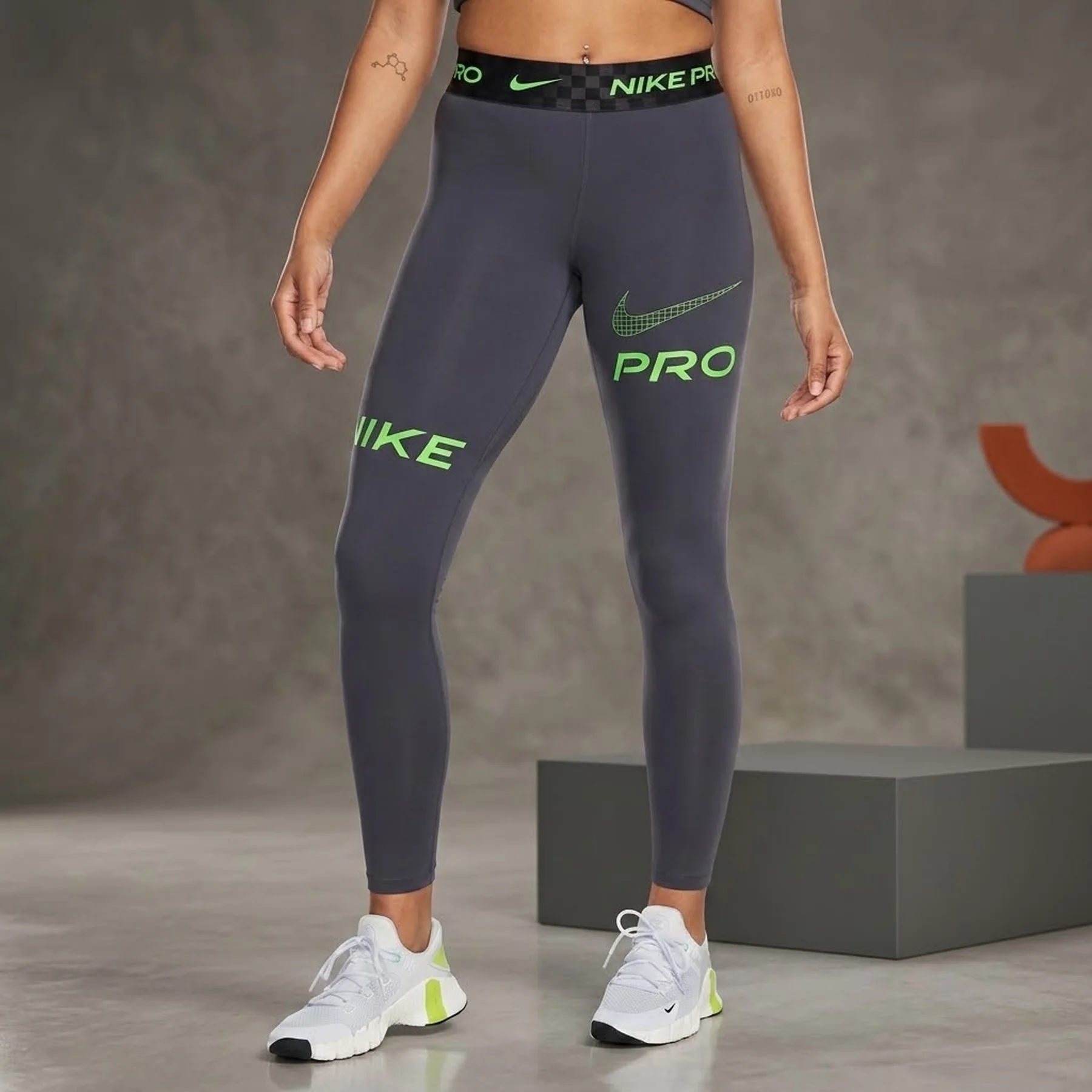 Лосіни жіночі Nike Pro Grey (DX0080-015)