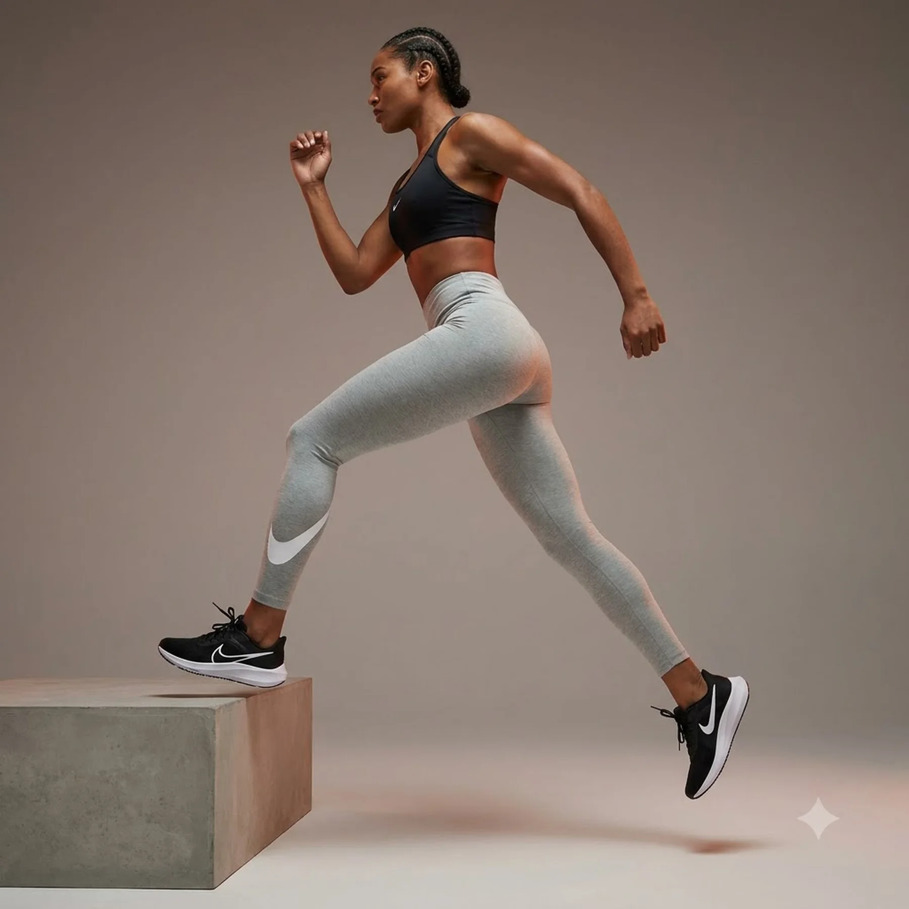 Лосіни жіночі Nike Running Swoosh Grey (DV7253-073)