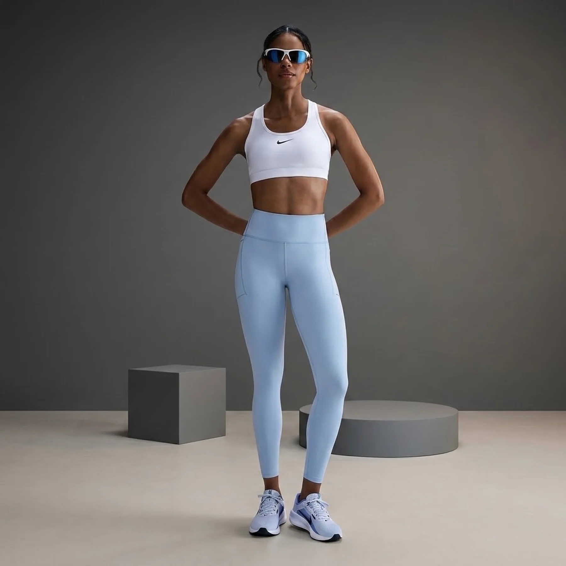 Лосіни жіночі Nike Swift Light Blue (HJ2252-440)