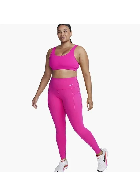 Лосіни жіночі Nike Universa Medium-Support High-Waisted Full-Length Leggings With Pockets Pink (DQ5996-615)