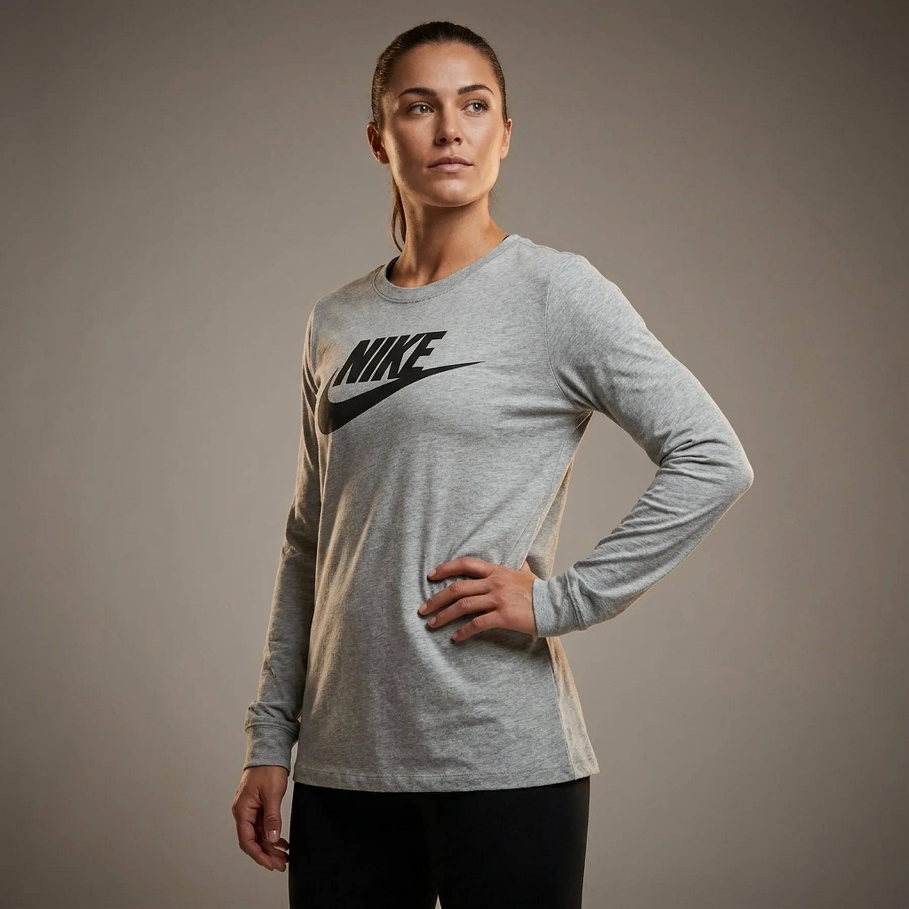 Лосіни жіночі Nike Womens Long-Sleeve T-Shirt Grey (BV6171-063)