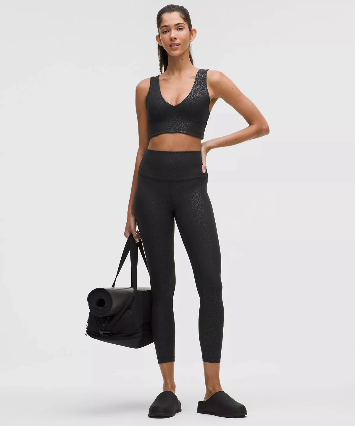 Lululemon Align™ High-Rise Pant Leopardo Shift Micro Emboss Black