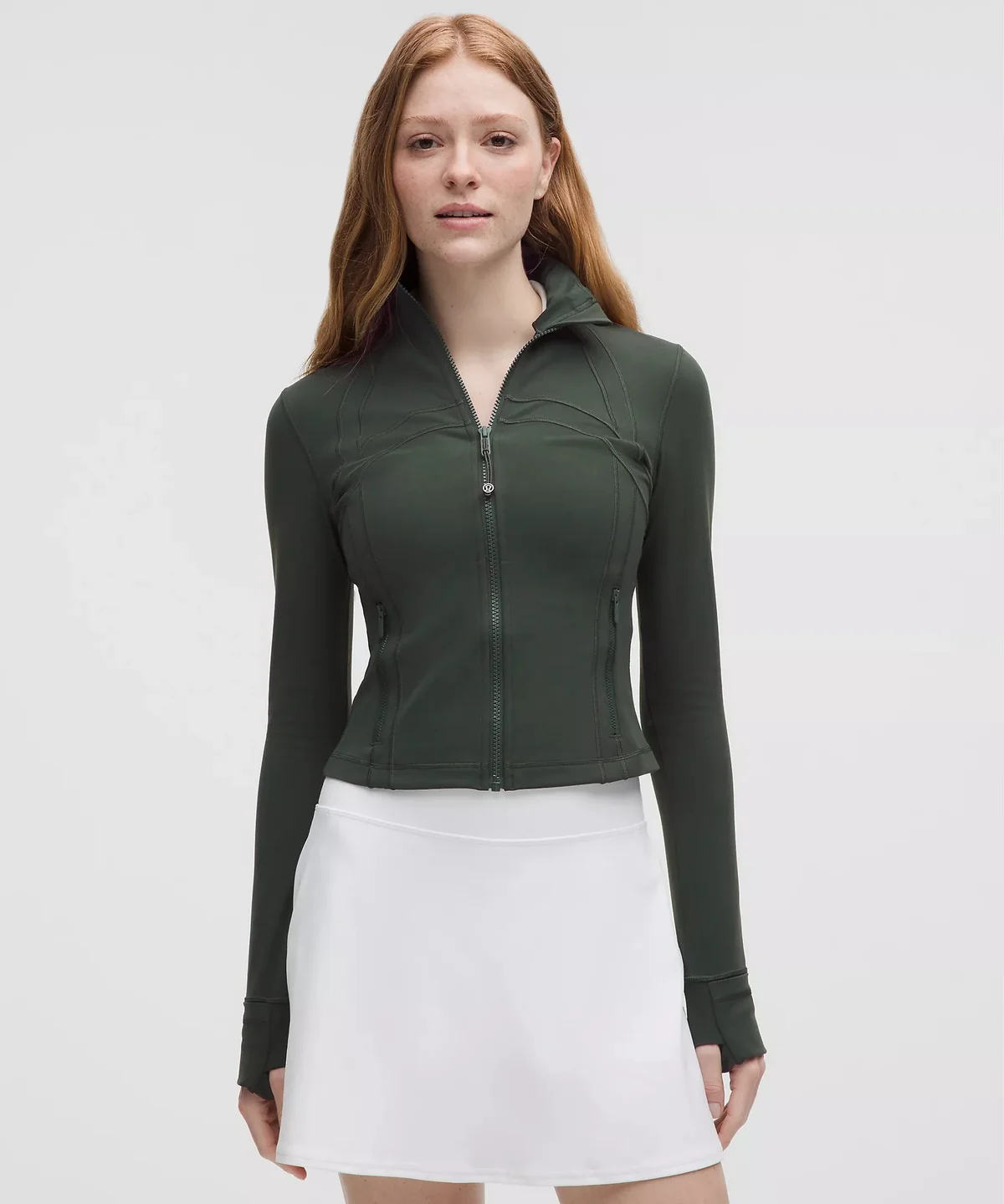 Lululemon Define Cropped Jacket Nulu Rainforest Green