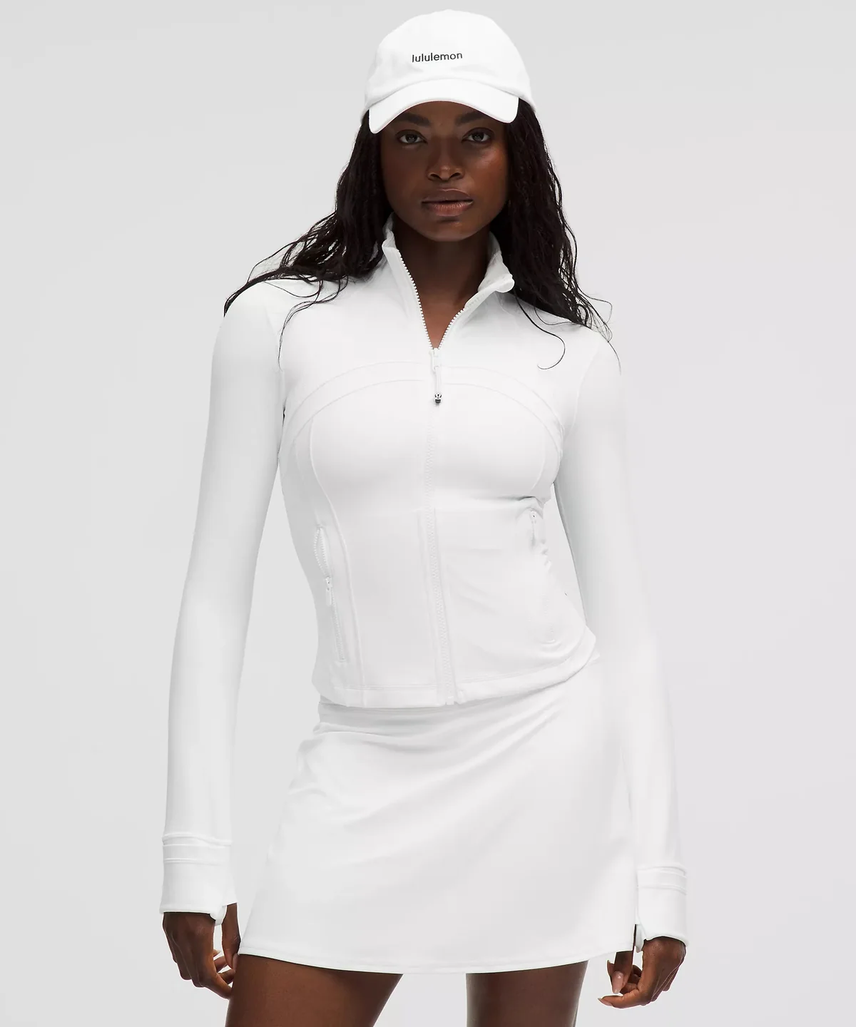 Lululemon Define Cropped Jacket Nulu White