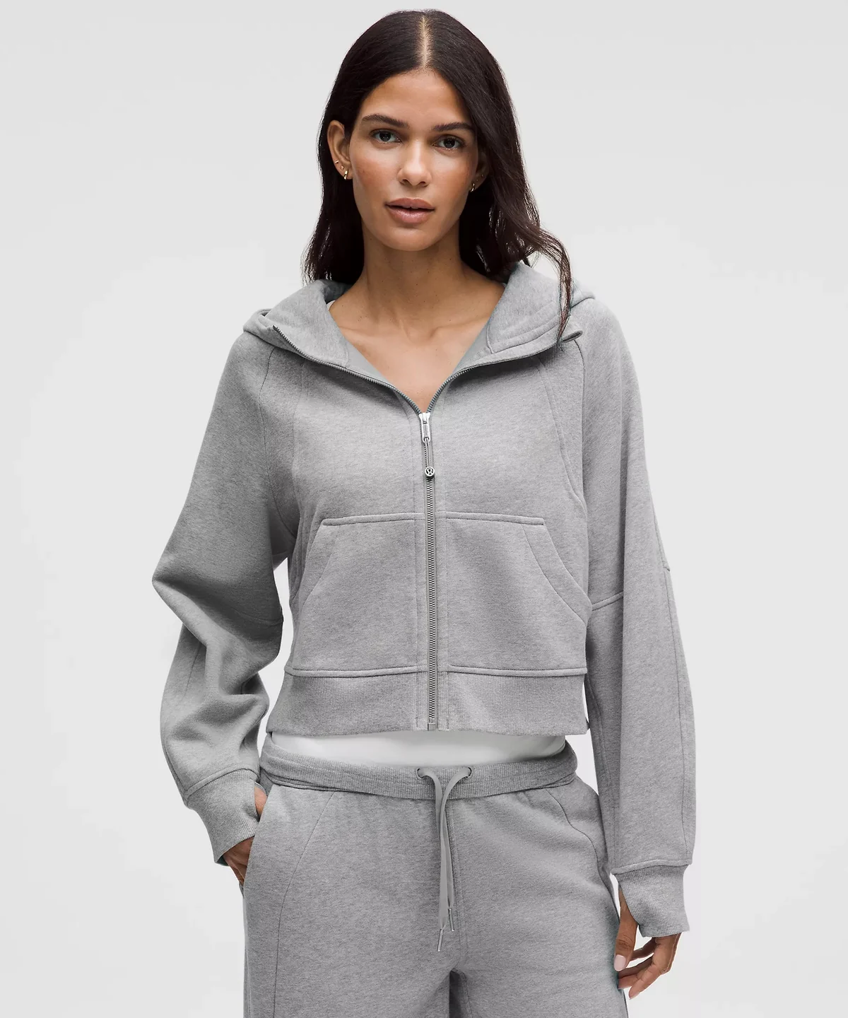 Lululemon Scuba Oversized Full-Zip Hoodie Grey