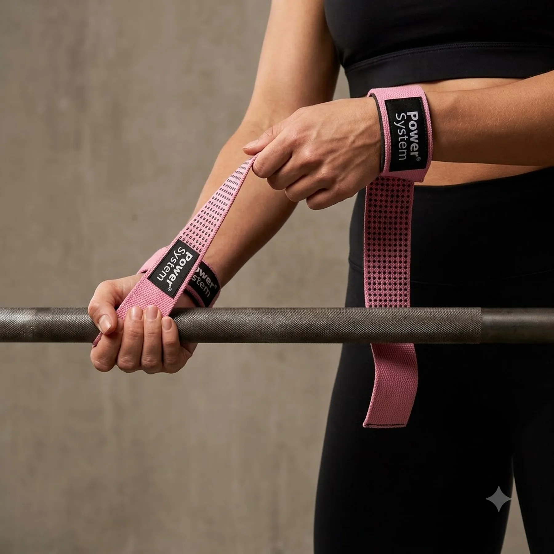 Лямки для тяги Power System PS-3420 G-Power Straps Pink