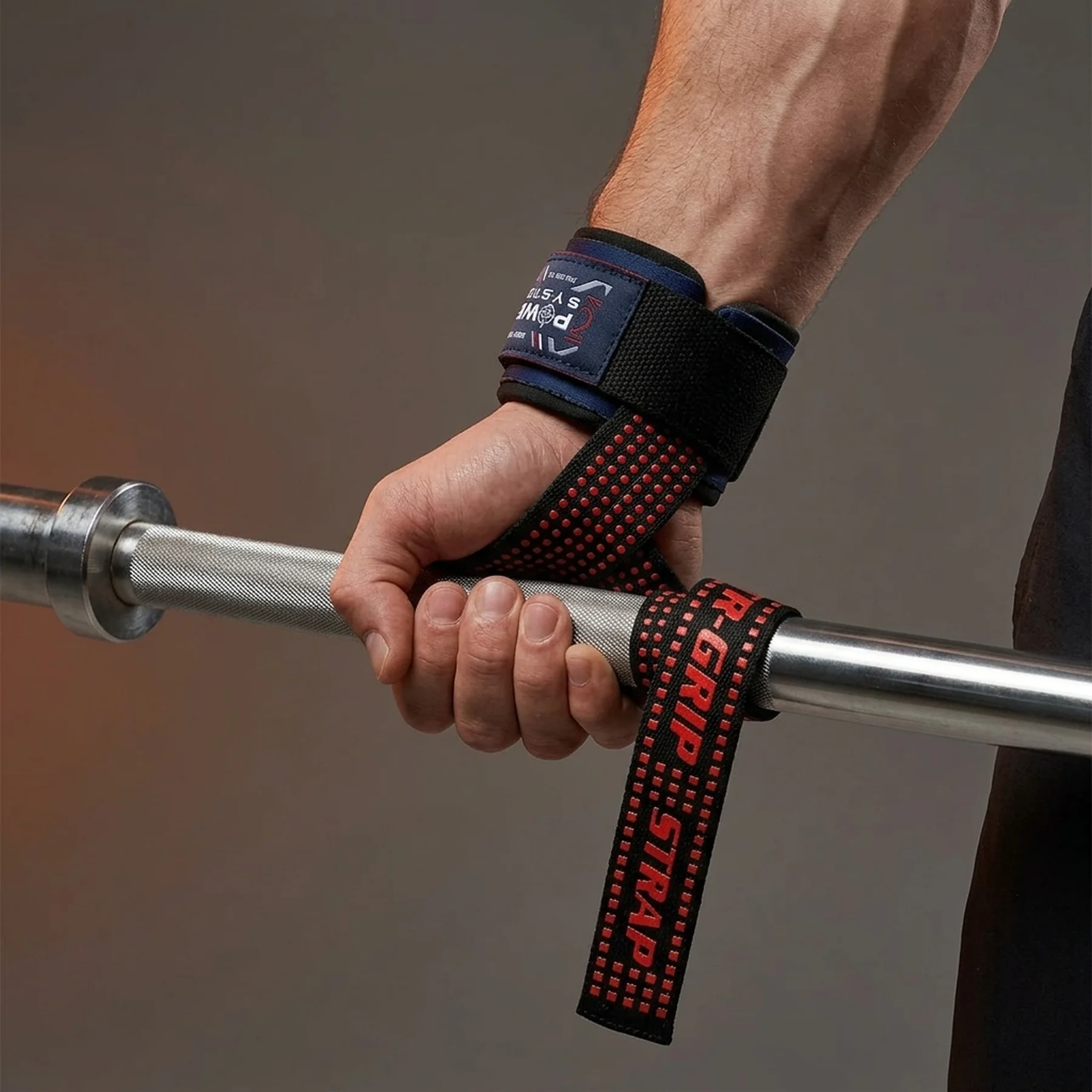 Лямки для тяги Power System PS-3430 XTR-Grip Straps Black/Red