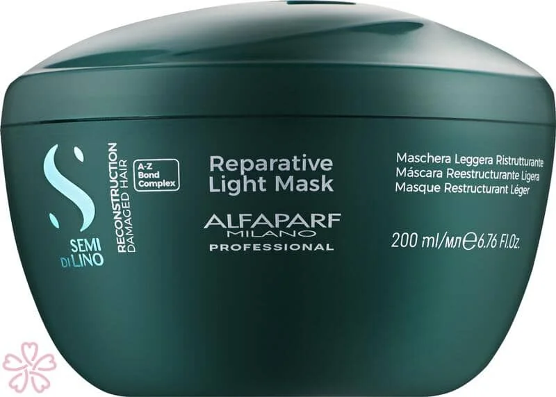 Маска Alfaparf Milano Semi Di Lino Reconstruction Reparative Light Mask 200 мл
