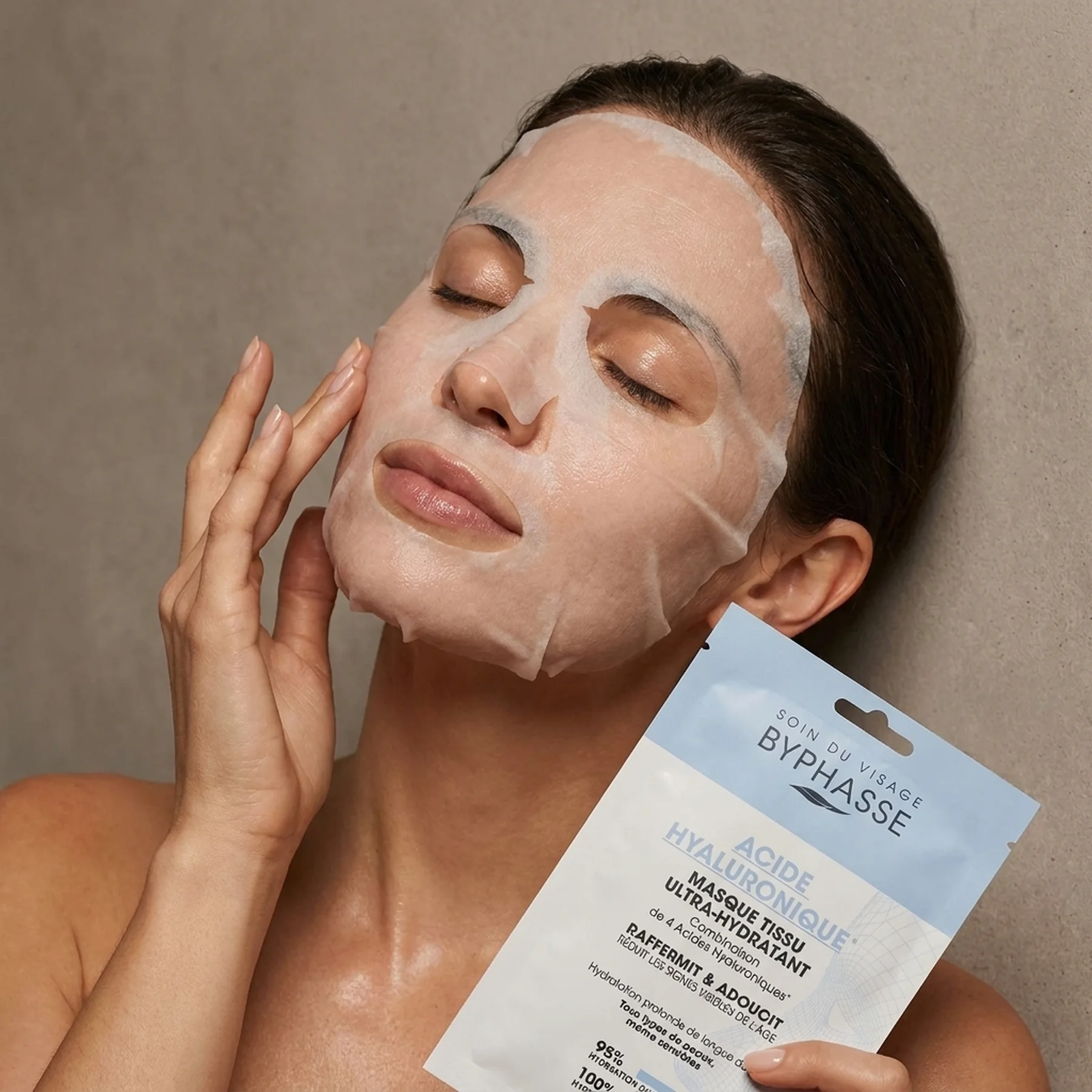 Маска Byphasse Masque Tissu Ultra-Hydratant Acide Hyaluronique