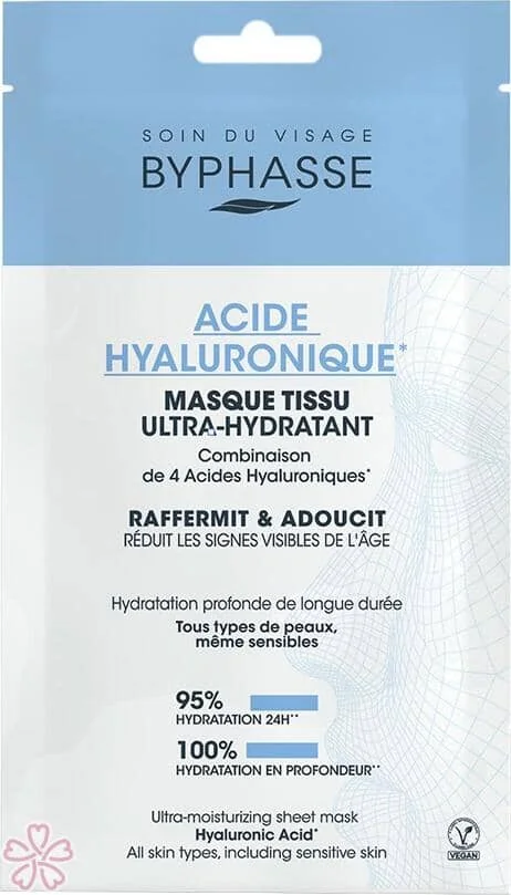 Маска Byphasse Masque Tissu Ultra-Hydratant Acide Hyaluronique