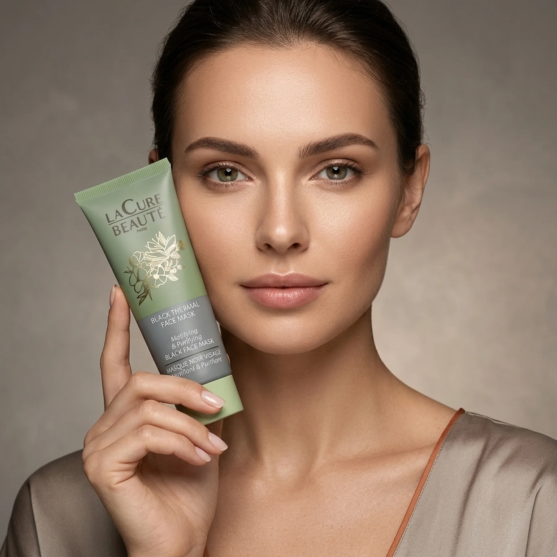 Маска для лица La Cure Beaute Detox Black Thermal Face Mask + Aloe + Kaolin 50 мл