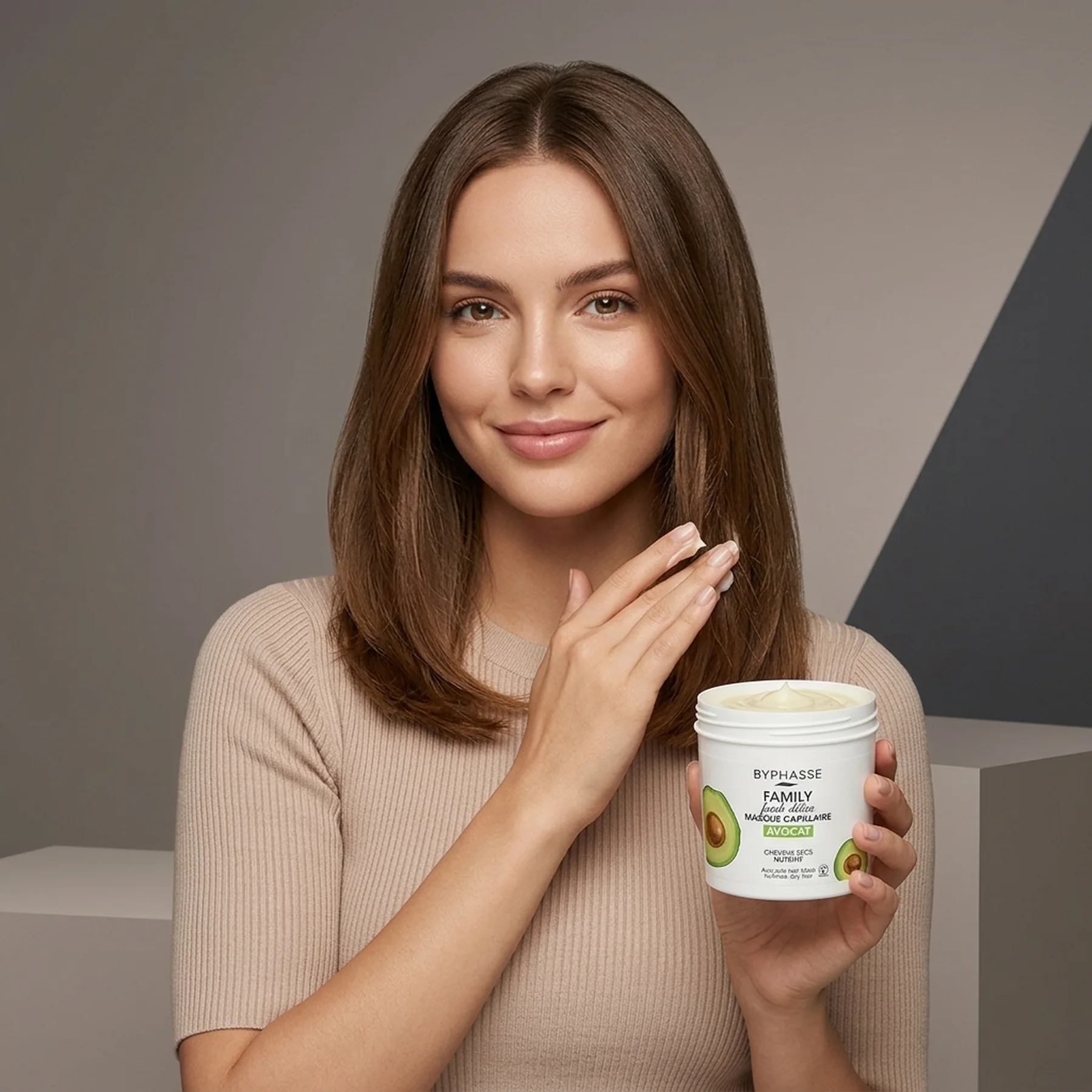 Маска для сухих волос Byphasse Family Fresh Delice Mask - АВОКАДО 250 мл