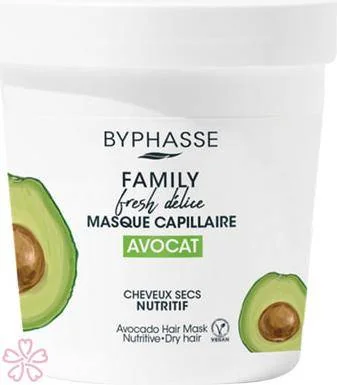 Маска для сухих волос Byphasse Family Fresh Delice Mask - АВОКАДО 250 мл