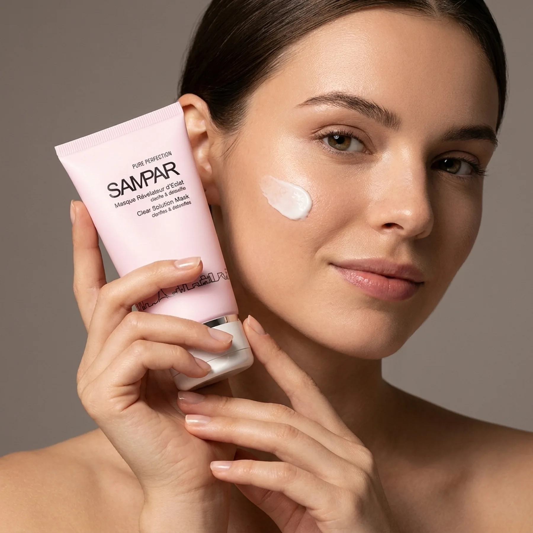 Маска для жирной и комбинированной кожи очищающая SAMPAR Clear Solution Mask 50 мл