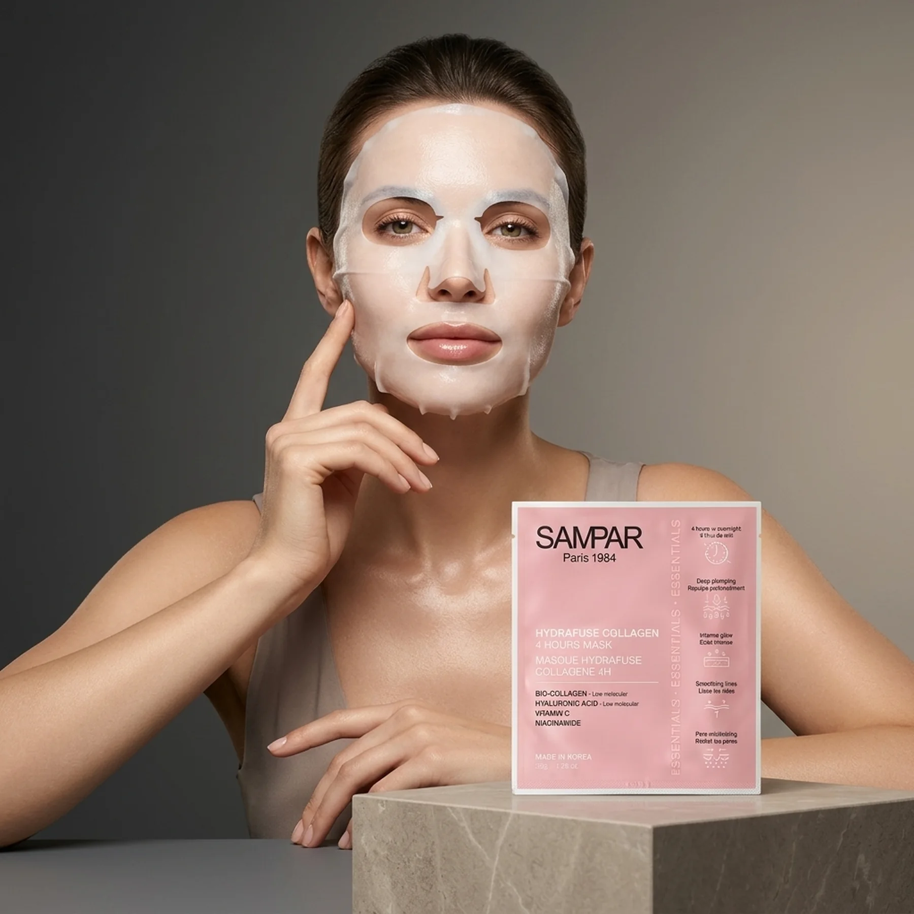 Маска SAMPAR Hydrafuse Bio-Collagen Overnight Mask 1 шт