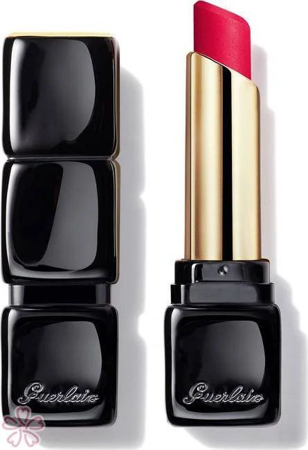 Матовая помада для губ с эффектом сияния Guerlain KissKiss Tender Matte 666 Lucky Pink
