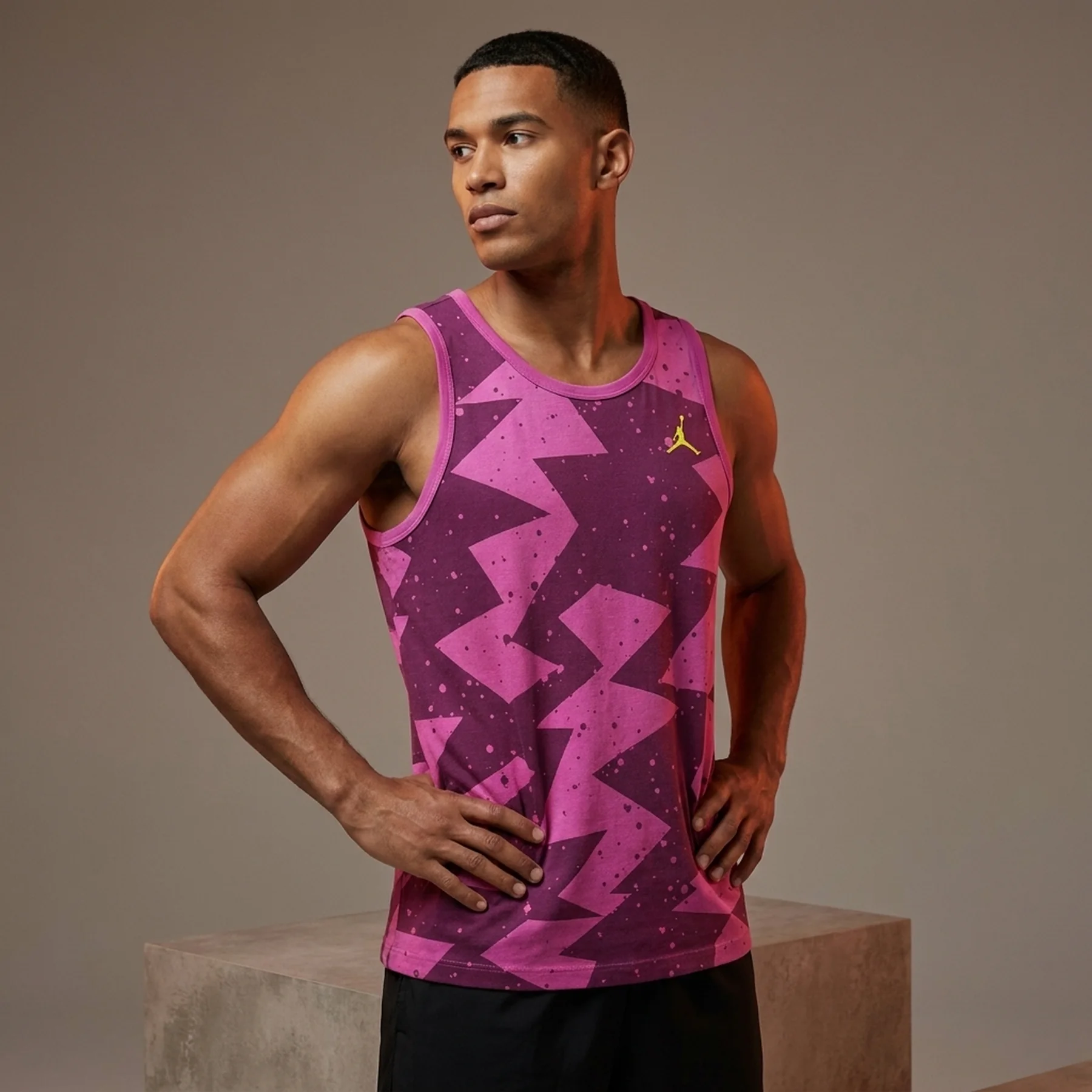 Майка чоловіча Jordan Printed Poolside Tank Top Violet (CJ6230-610)