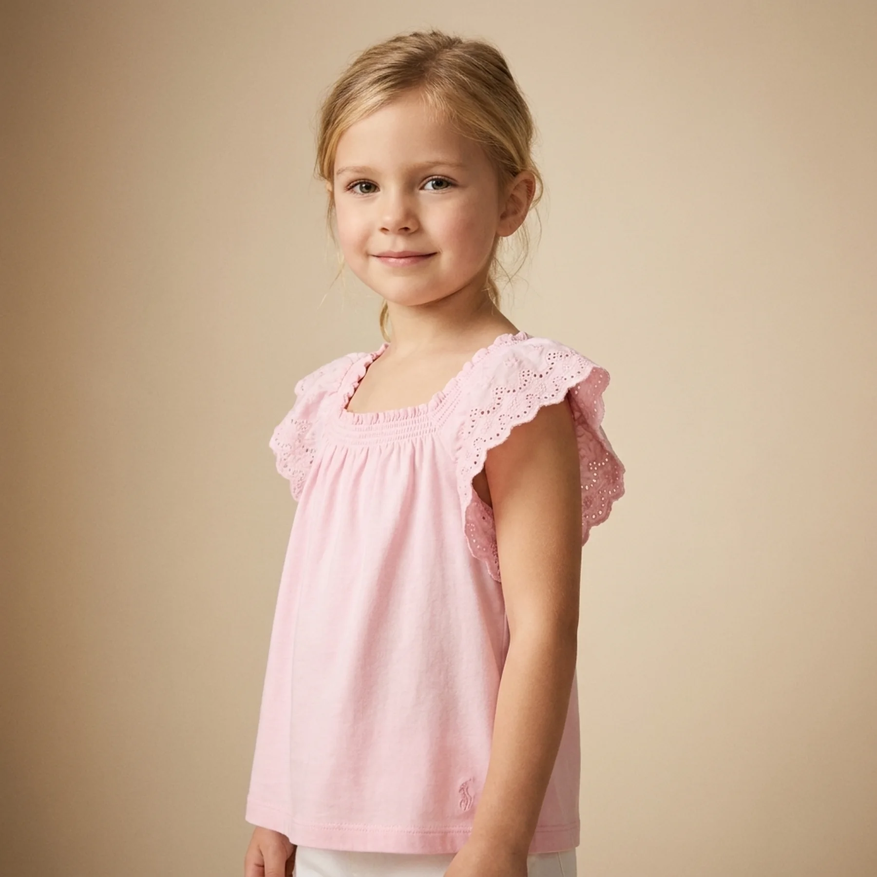 Майка для дівчинки Polo Ralph Lauren з рюшами 1159819565