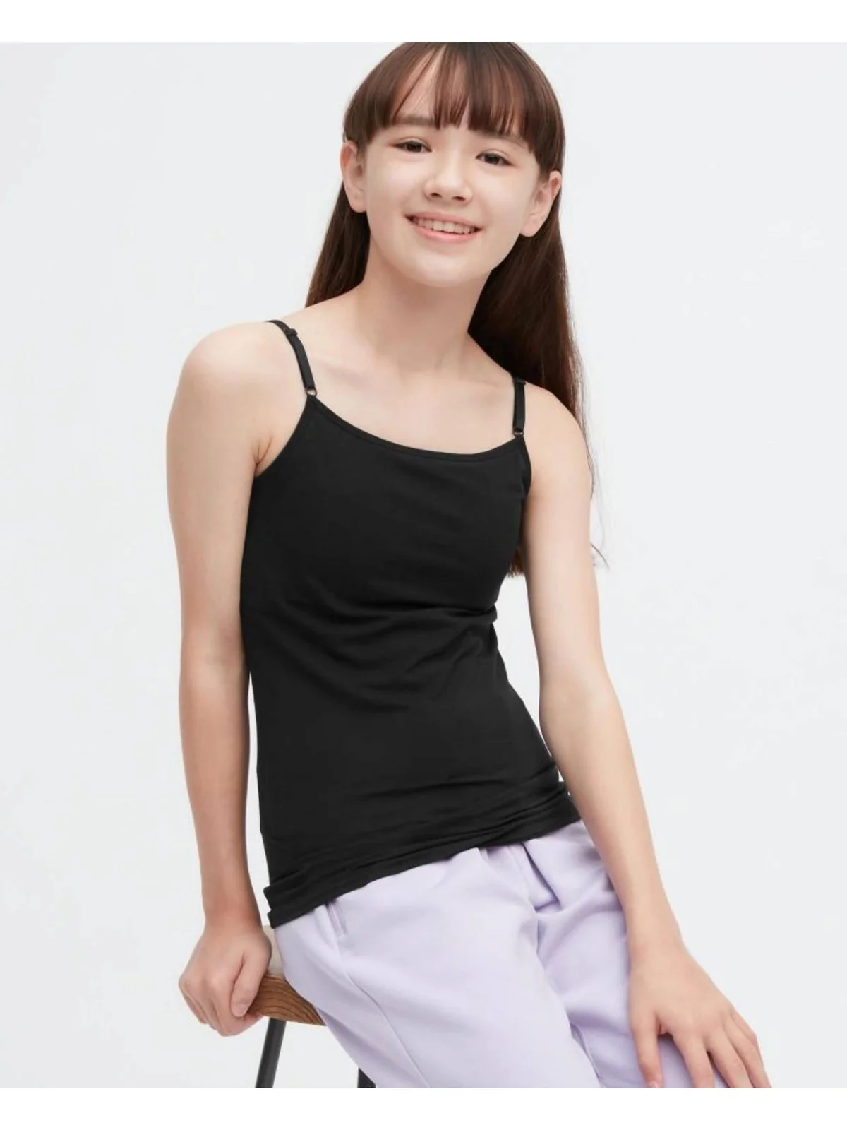 Майка для дівчинки з вшитим бюстгальтером UNIQLO AIRism 1159820840