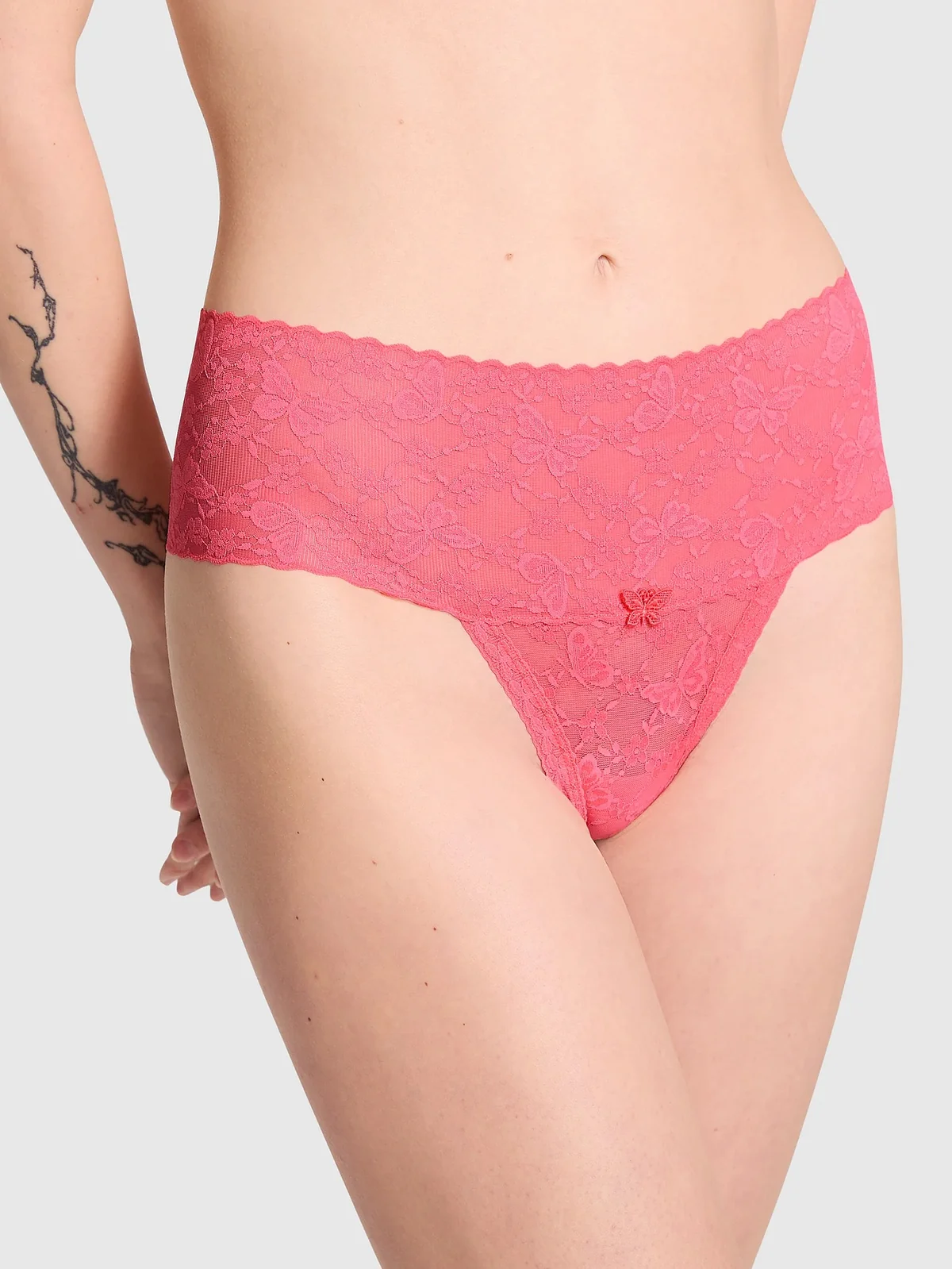 Мереживні трусики тонг Victoria's Secret PINK 1159816353