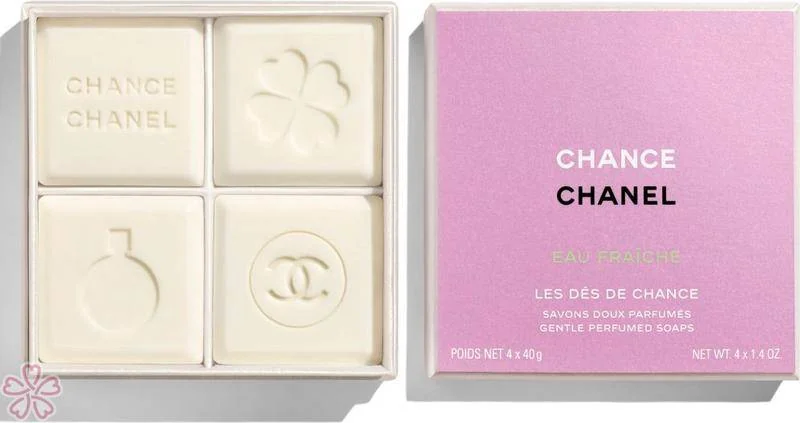 Мыло для женщин CHANEL Chance Eau Fraiche 4 шт * 40 г