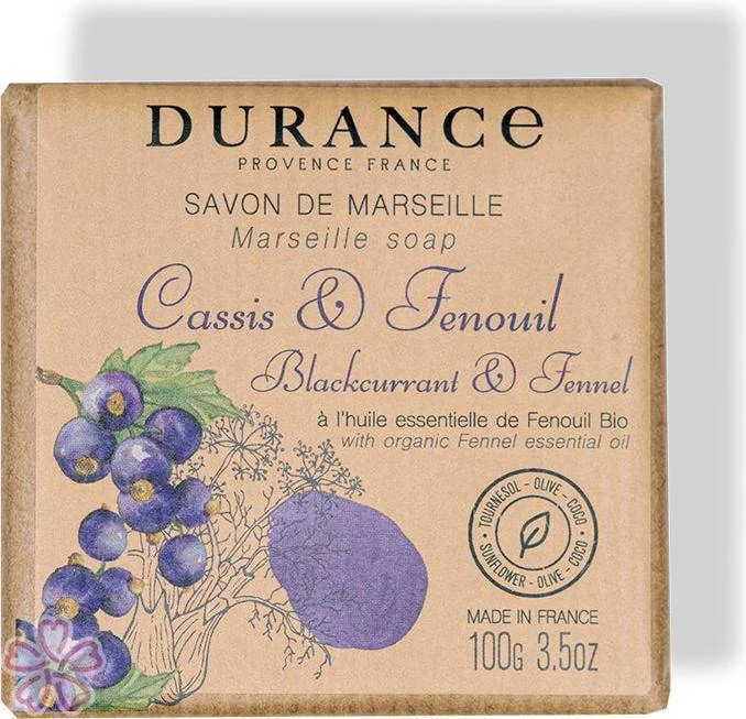 Мыло Durance Marseille Soap 100 г Чорна смородина та фенхель