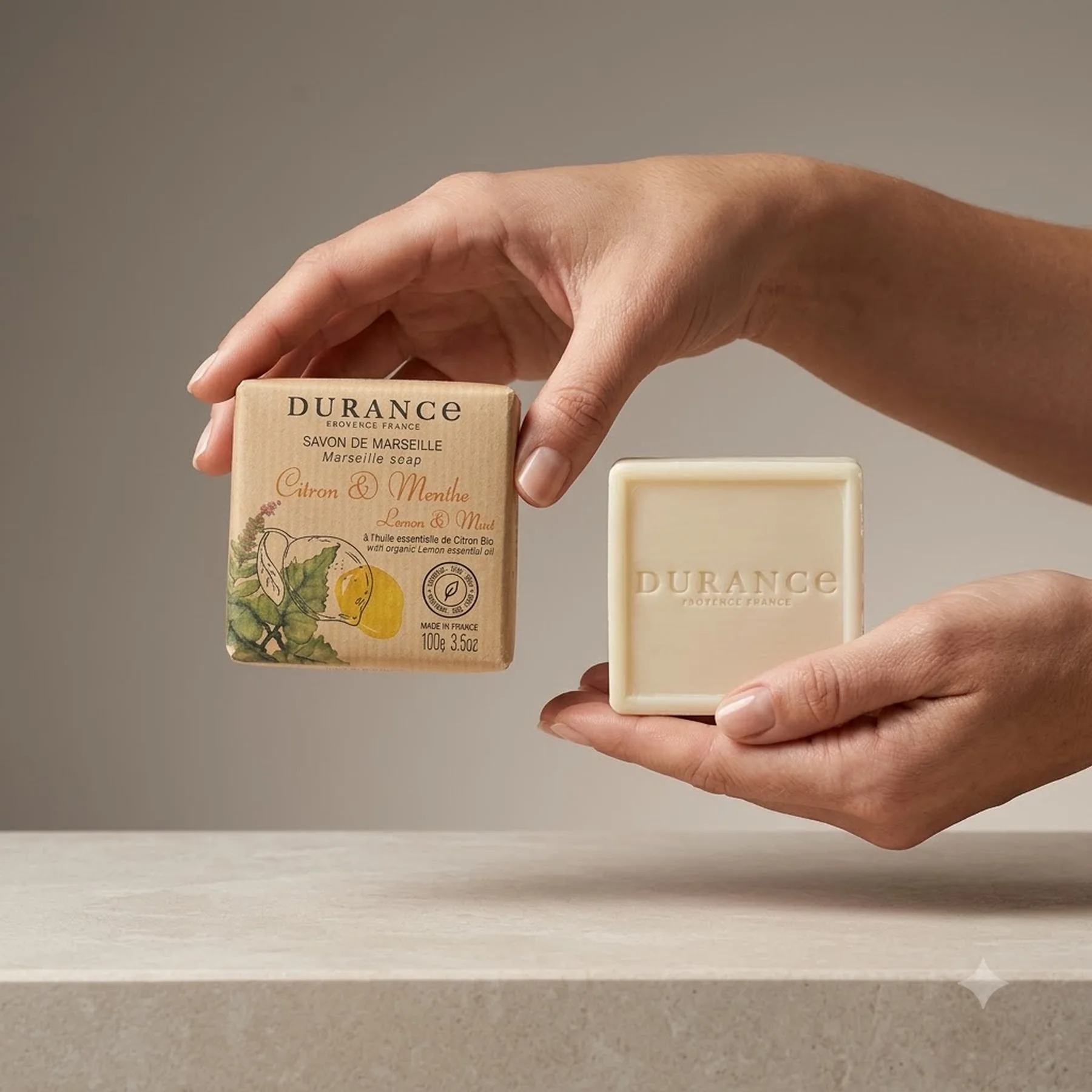 Мыло Durance Marseille Soap 100 г Лимон і М'ята
