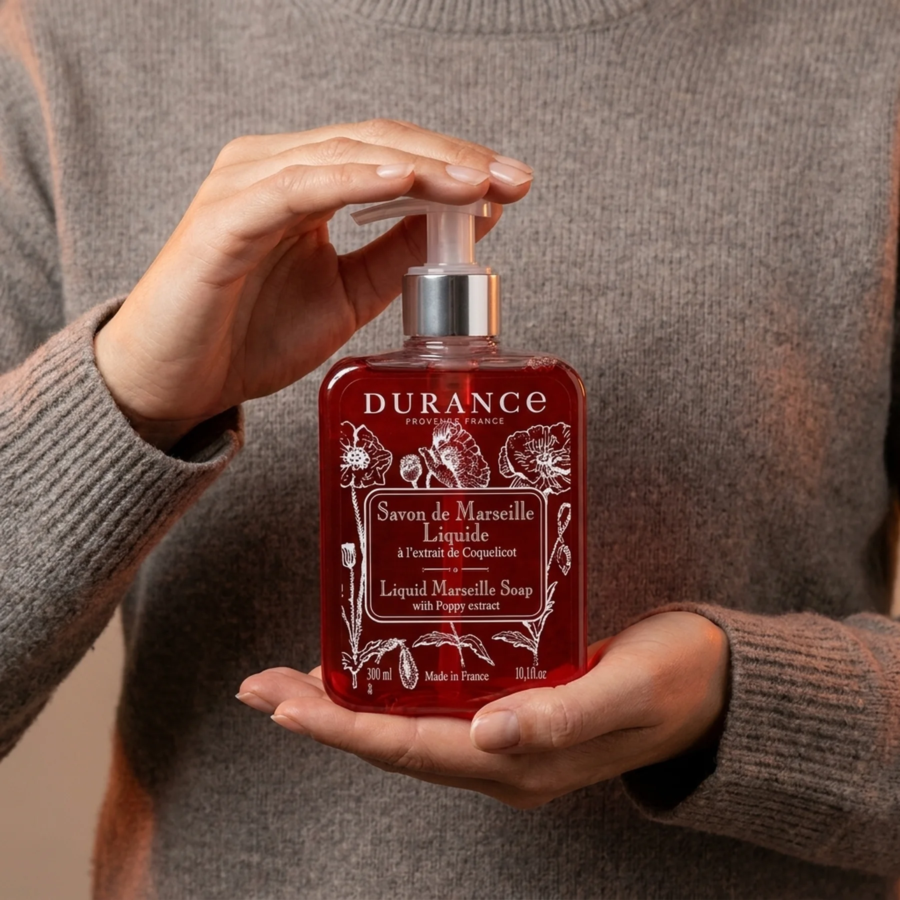 Мыло жидкое Durance Liquid Marseille Soap 300 мл Екстракт маку