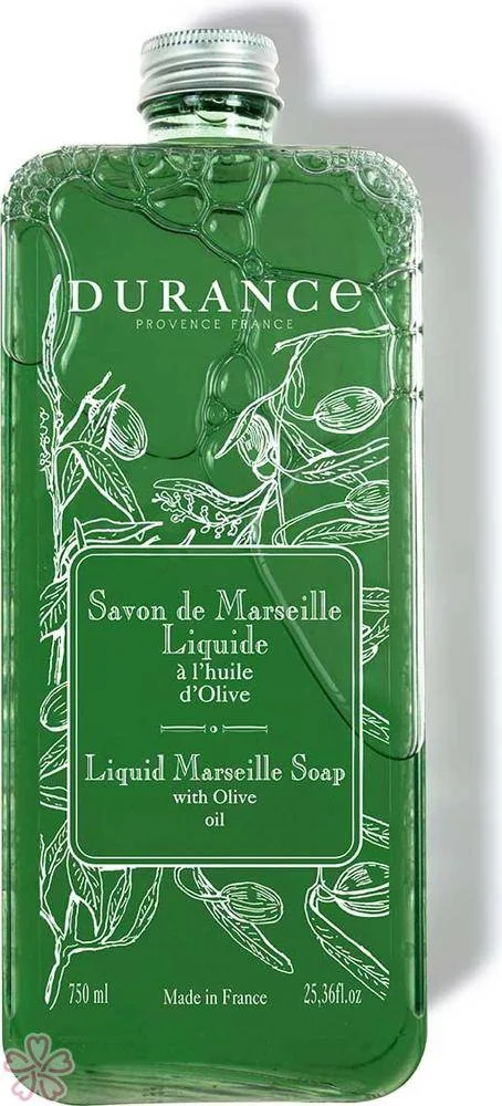 Мыло в экономной упаковке Durance Liquid Marseille Soap 750 мл Оливкова олія