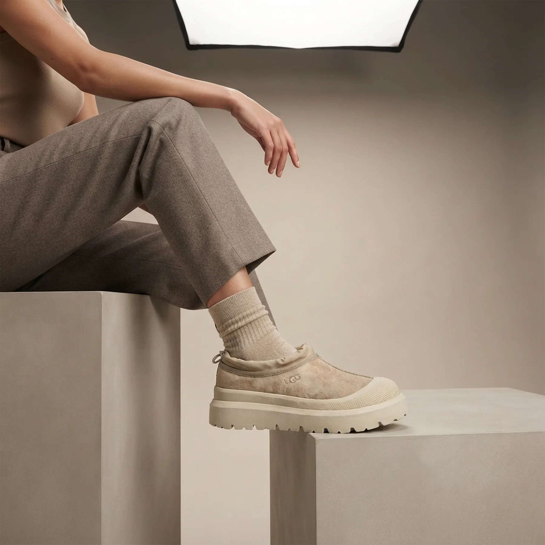 Мокасини UGG Tasman Weather Hybrid Бежевий