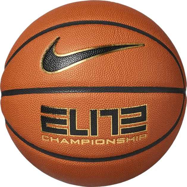 М'Яч Баскетбольний Nike Elite Championship 8P 2.0 Deflated Amber/Black/Metallic Gold/Black 07 N.100.9913.891.07