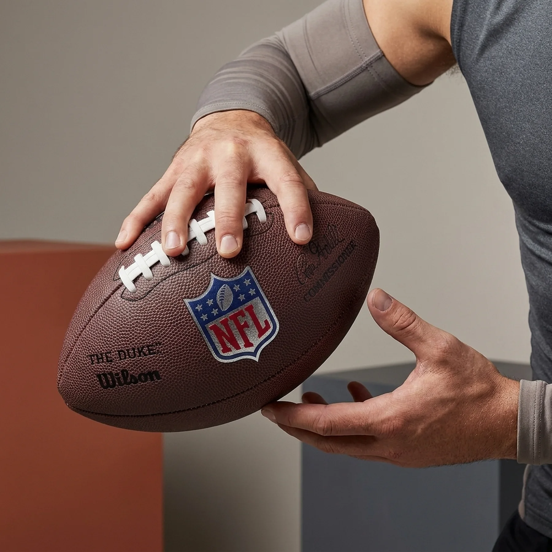 М'яч для регбі Wilson Nfl Duke Replica Fb Def (WTF1825XBBRS)