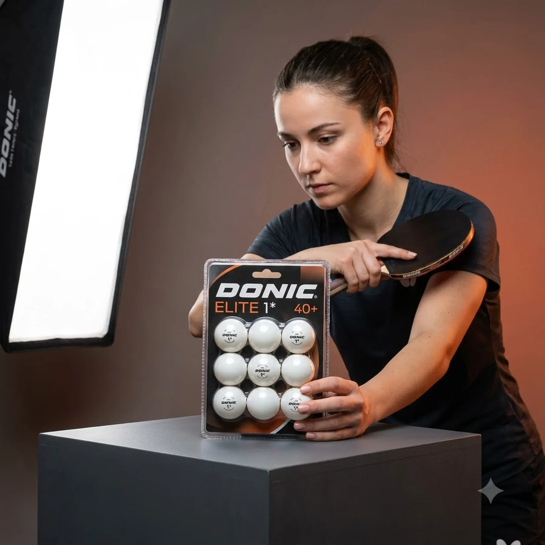 М'ячі Donic Elite 1звезда 40+ (6шт.) white