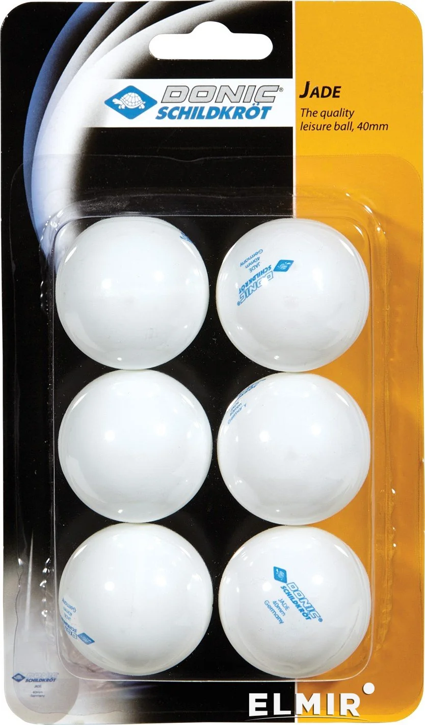 Мячи для настольного тенниса Donic-Schildkrot Jade ball (blister card) (6) (618371S)