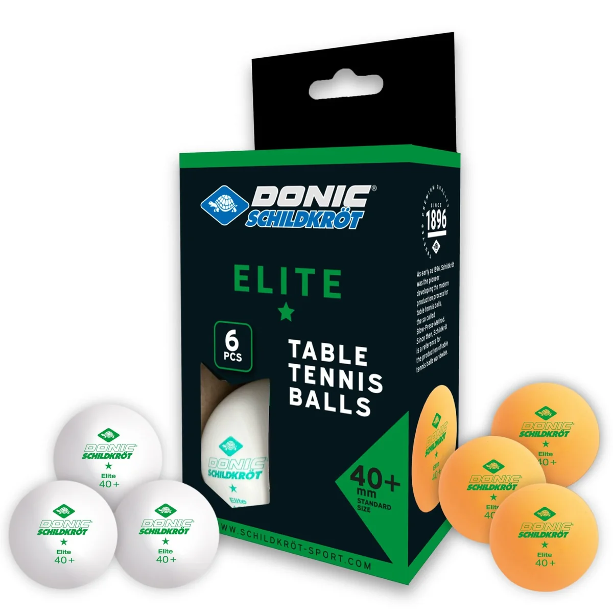 М'ячі Donic Elite 1зірка 40+ 6шт