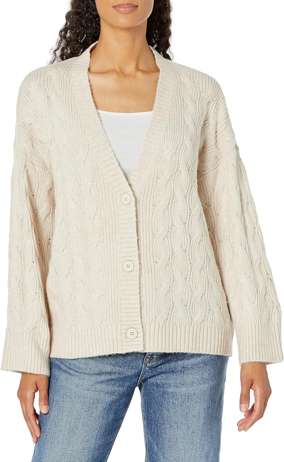 М'який в'язаний кардиган Armani Exchange 1159802731 (Молочний, L)