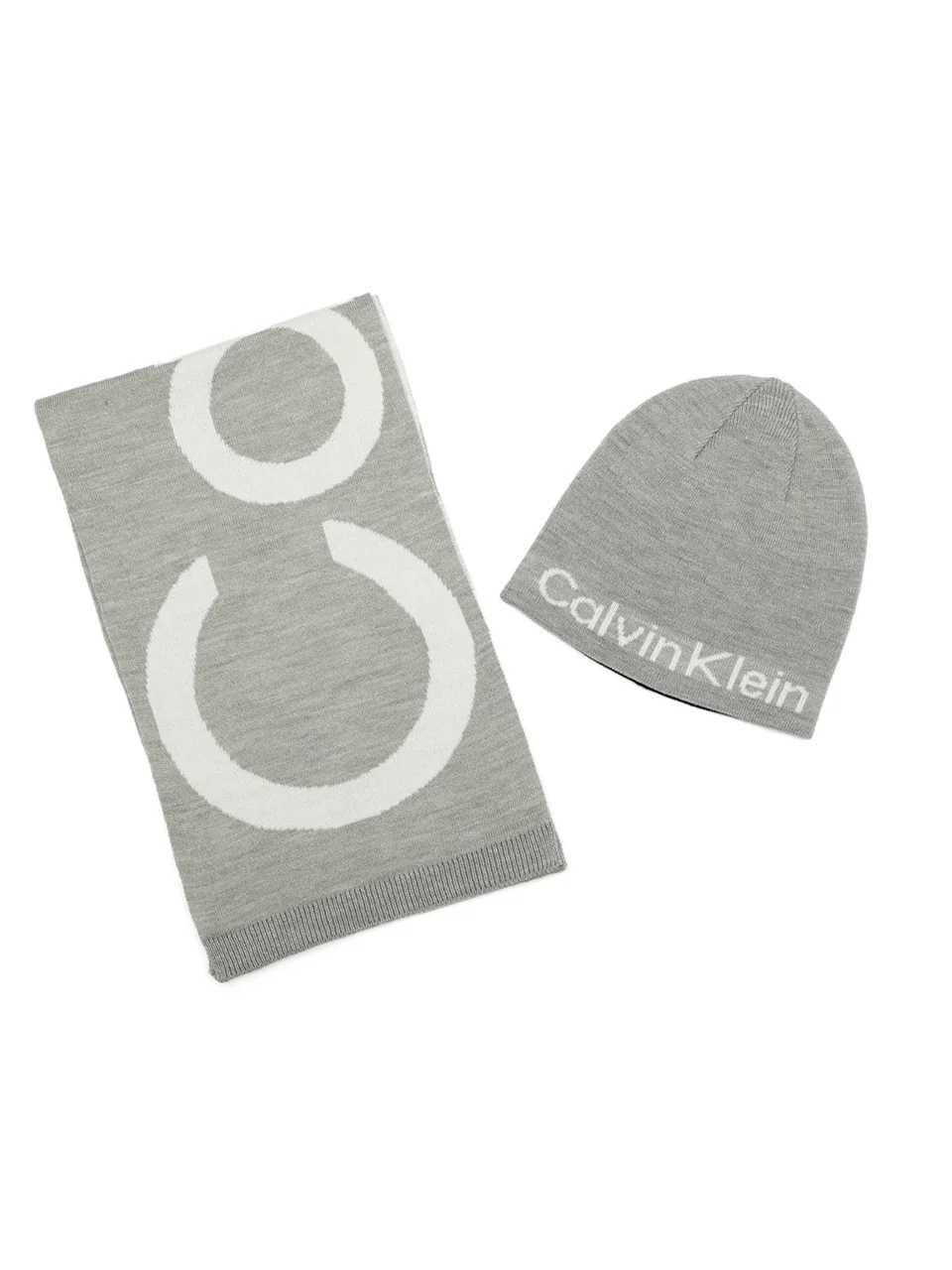 Набір Calvin Klein шапка та шарф 1159853849 (Чорний/Сірий One size)