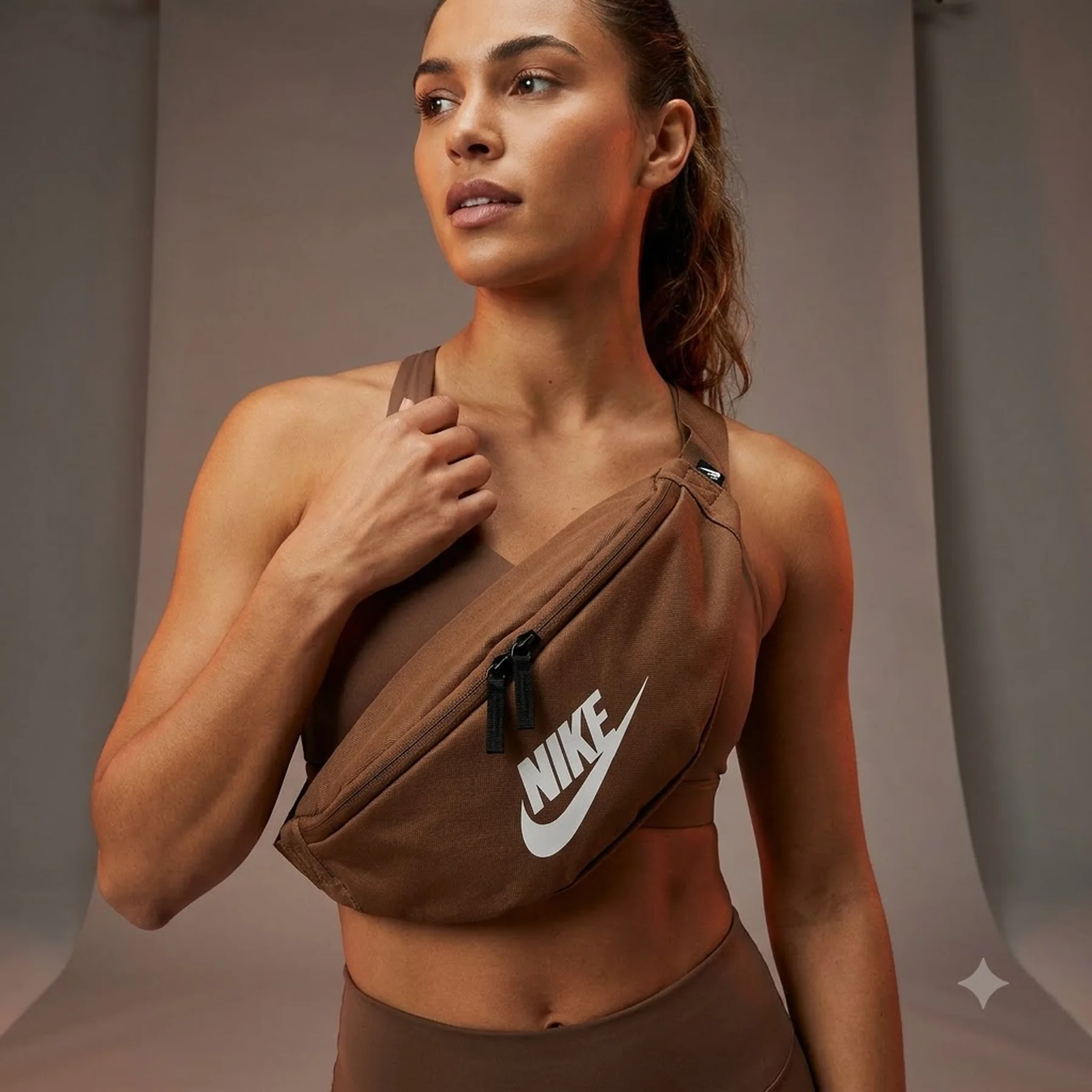 Сумка на пояс Nike NK HERITAGE WAISTPACK - FA21 коричневий ADU 41 х 10 х 15 см (DB0490-265)