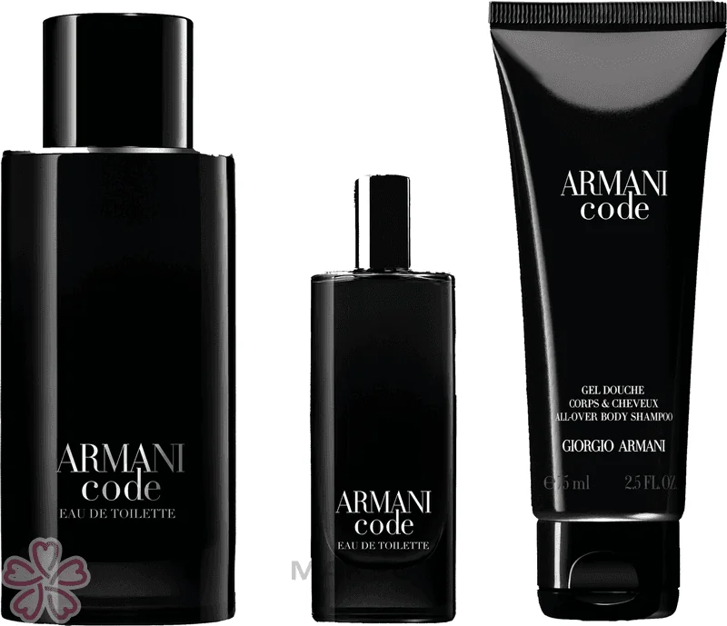 Набор для мужчин Giorgio Armani Code Homme Туалетна вода 125 мл + Туалетна вода 15 мл + Геля для душу 75 мл