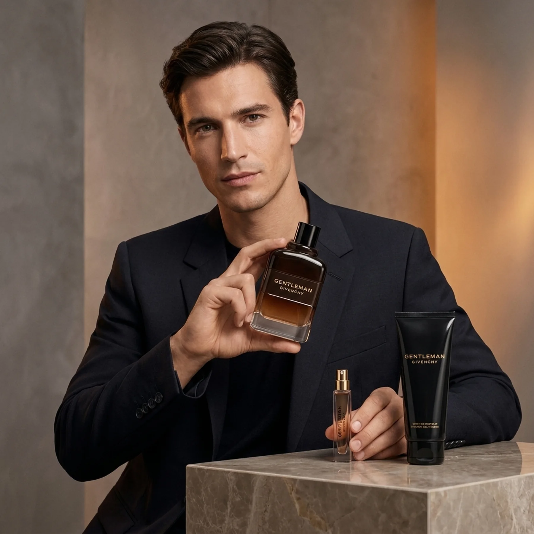Набор для мужчин Givenchy Gentleman Reserve Privee Парфумована вода 100 мл + гель для душу 75 мл + парфумована вода 12,5 мл