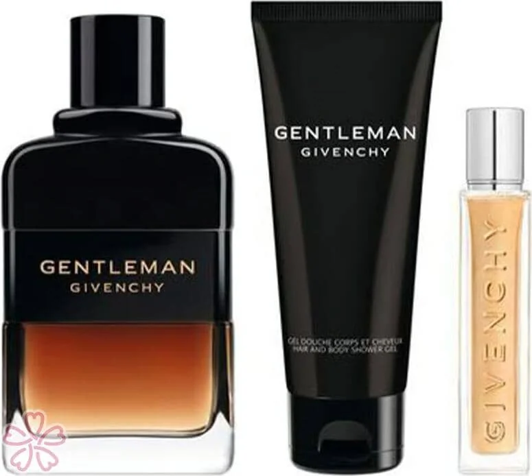 Набор для мужчин Givenchy Gentleman Reserve Privee Парфумована вода 100 мл + гель для душу 75 мл + парфумована вода 12,5 мл