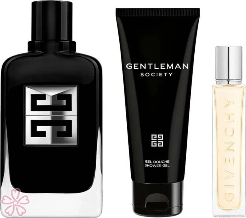 Набор для мужчин Givenchy Gentleman Society Парфумована вода 100 мл + Парфумована вода 12,5 мл+ Гель для душу 75 мл