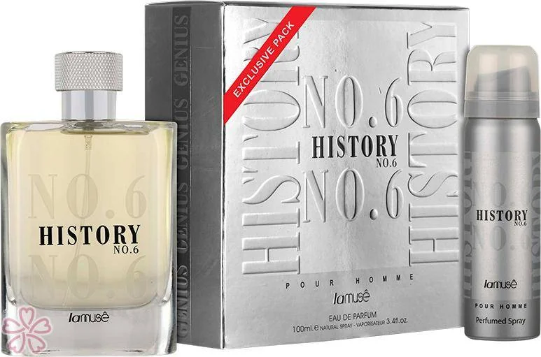 Набор для мужчин La Muse History №6 Парфумована вода 100мл + Дезодорант 50мл