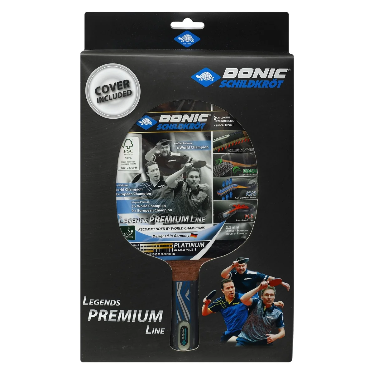 Набір для настільного тенісу Donic Legends Premium Platinum