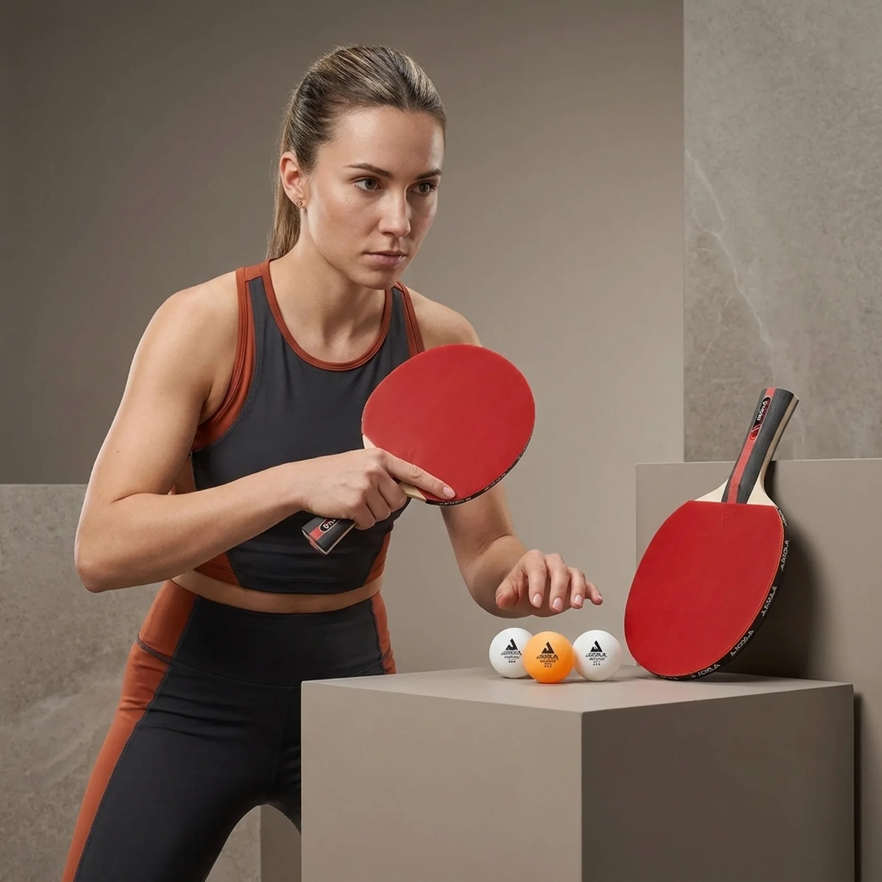 Набір для настільного тенісу Joola ROSSKOPF SPECIAL TT-SET 2 ракетки 3 м'ячі