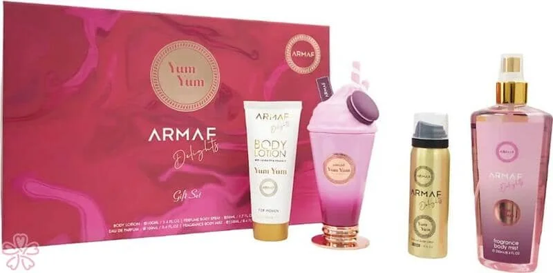 Набор для женщин Armaf Yum Yum Парфумована вода 100 мл+ Парфумована вода 10 мл+ Лосьйон для тіла 100 мл+ Димка 250мл