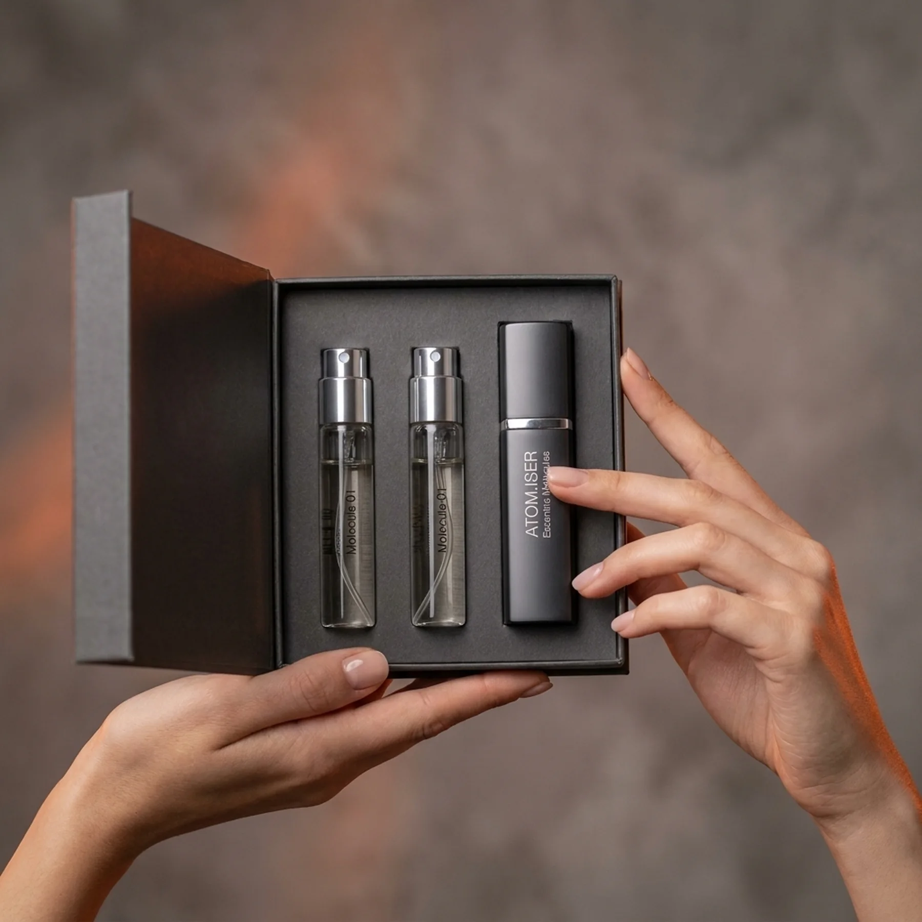 Набор для женщин Escentric Molecules Molecule 01 3 x 8,5ml + 1 x Atomizer