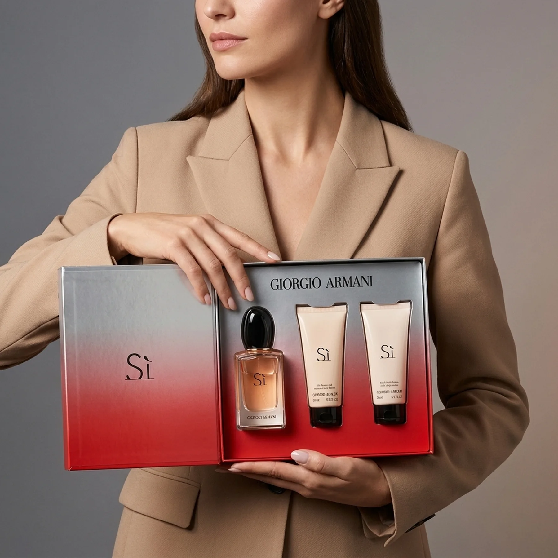 Набор для женщин Giorgio Armani Si Парфумована вода 50 мл + Гель для душу 50 мл + Лосьон для тіла 50 мл